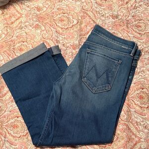 MOTHER Blue Boyfriend Jeans